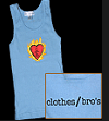 Boy Beater Tank with Burning Heart Logo